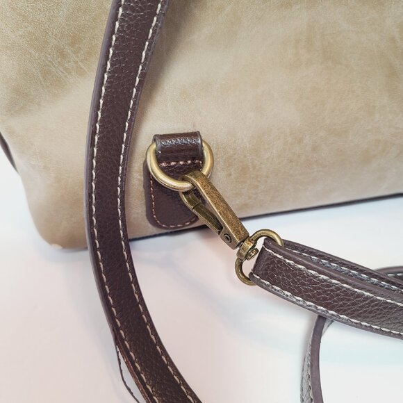 Chala Owl Convertible Backpack Tote – Earth Tones with Whimsical Charm - Picture 8 of 16